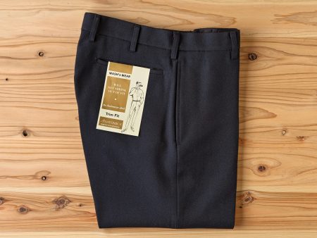 TRIM FIT PANTS Ⅲ WOOL SERGE NAVY Cheap