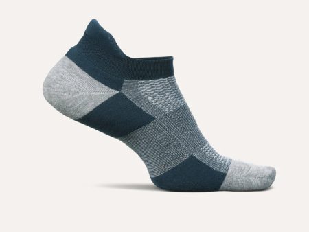 Feetures High Performance Max Cushion No Show Tab Socks - French Navy For Cheap