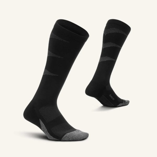 Feetures Graduated Compression Light Cushion Knee High Socks - Black Supply