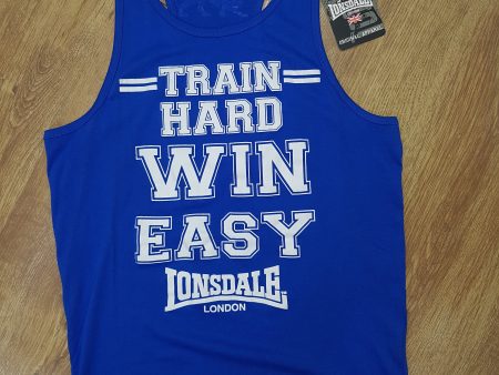 LONSDALE Gym Graphic Singlet Vest Tank Top Online