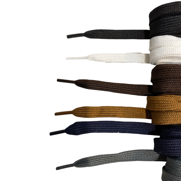 54” woven flat 3 8” (appx 9mm) width shoelaces Sale