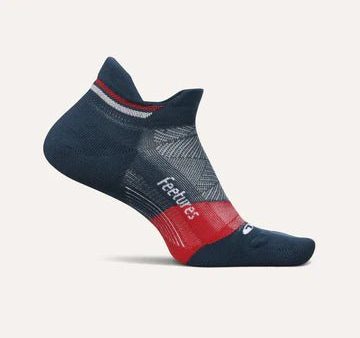 Feetures Elite Light Cushion No Show Tab Socks - USA 2024 Navy Online now