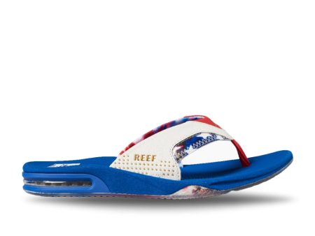 Reef Men s Fanning - Red White & Blue For Discount