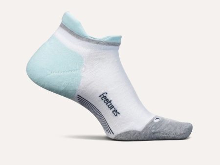 Feetures Elite Max Cushion No Show Tab Socks - White Sky Fashion