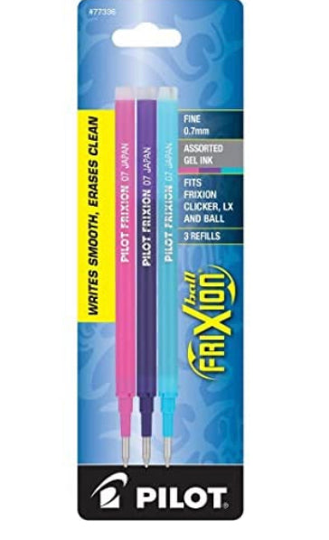 Pilot Frixion eraseable pen refills 3 colors Online Hot Sale