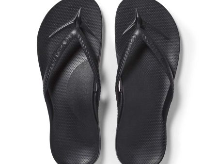 Kids - Arch Support Thongs - Black Online