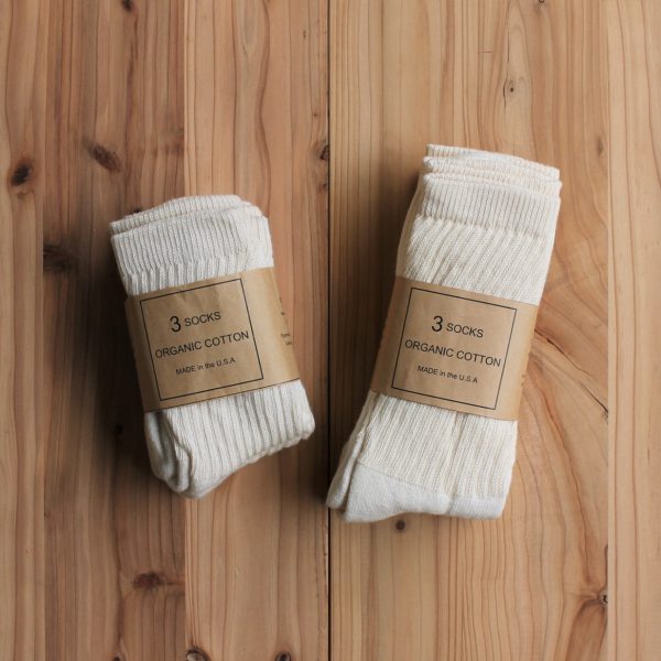 ORGANIC COTTON 3PACK SOCKS Sale