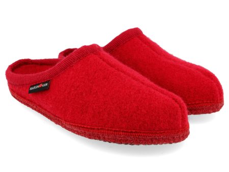 Haflinger AS Soft Sole Red Slipper on Sale