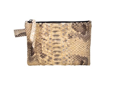 ZIPPER TOP CLUTCH POUCH - CONTRACT TANNING For Discount