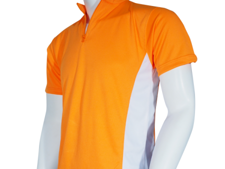 2 Tone Zipped Mandarin Polo - UNISEX - Sale