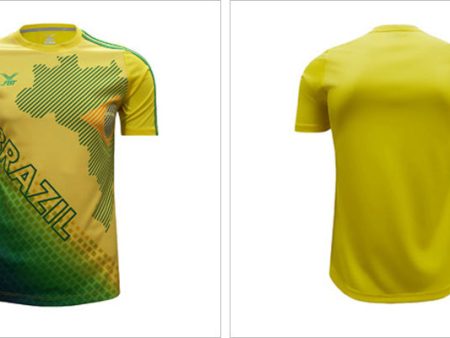 BRAZIL WORLD CUP SUPPORTER JERSEY TEE - FIFA WORLD CUP 2018 - Hot on Sale