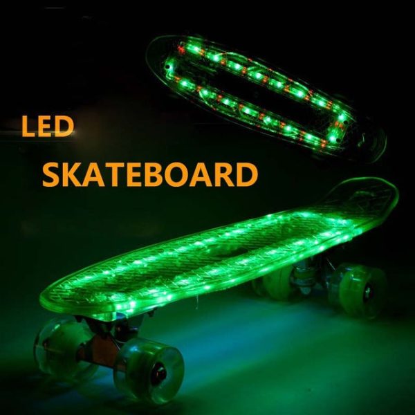 LED Cruiser Kicktail Penny-style Skateboard - Online Hot Sale