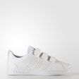 Adidas VS Advantage Clean K Velcro White Shoes Fashion