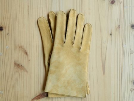 AGNELLE SAUMUR GLOVES LAMBSKIN NUBUCK UNLINED Cheap