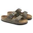 Birkenstock Arizona Faded Khaki Soft Footbed Online Sale