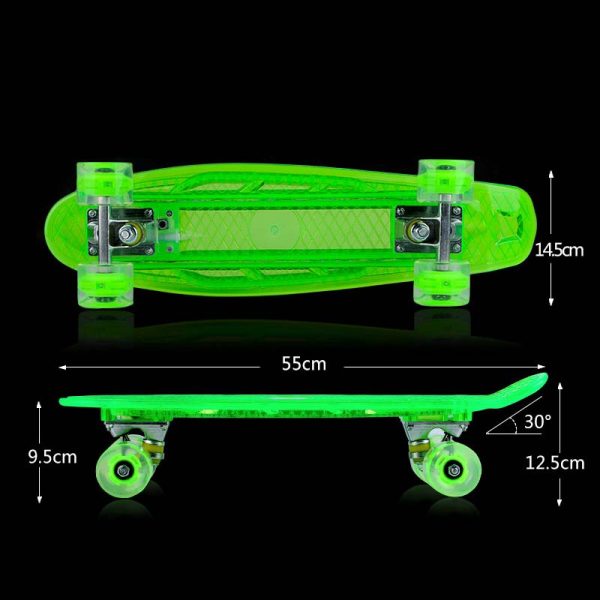 LED Cruiser Kicktail Penny-style Skateboard - Online Hot Sale