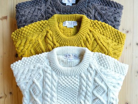 ATHENA DESIGNS for ANATOMICA ARAN SWEATER CREW NECK Online