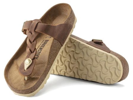 Birkenstock Gizeh Braided Cognac Hot on Sale