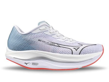 Mizuno Women s Wave Rebellion Flash 2 - White Black For Cheap