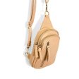 Joy Susan Metallic and Camel Skyler Sling Bag For Sale