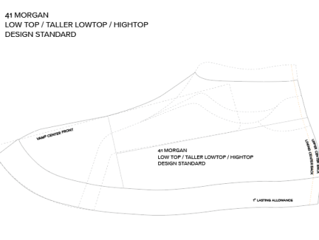 DOWNLOADABLE SNEAKER PATTERN TEMPLATE FOR MORGAN LASTS (PDF) For Discount