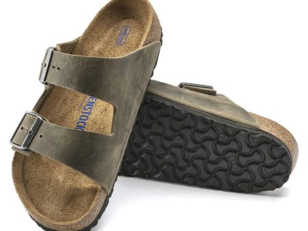 Birkenstock Arizona Faded Khaki Soft Footbed Online Sale