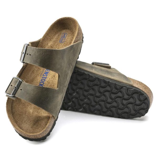 Birkenstock Arizona Faded Khaki Soft Footbed Online Sale