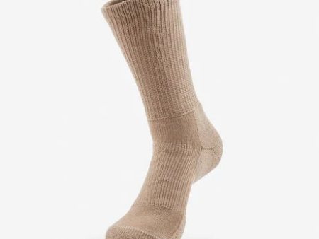 Thorlos Unisex WX Walking Moderate Cushion Crew Sock - Khaki For Discount