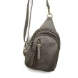 Joy Susan Metallic and Camel Skyler Sling Bag For Sale