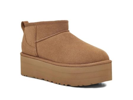 Classic Ultra Mini Platform | Women | Suede | Chestnut Online Hot Sale