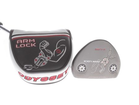 Odyssey Arm Lock V-Line Mens Right Hand Putter 40  Mallet - Odyssey Arm Lock Online Hot Sale