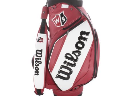 Wilson Staff Cart Bag - Red White Black on Sale