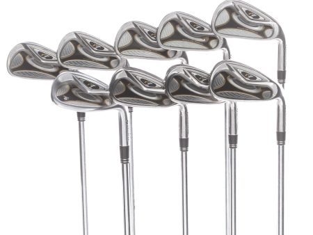 TaylorMade r7 Steel Mens Right Hand Irons 4-SW+AW Regular - TaylorMade T-Step 90 For Sale