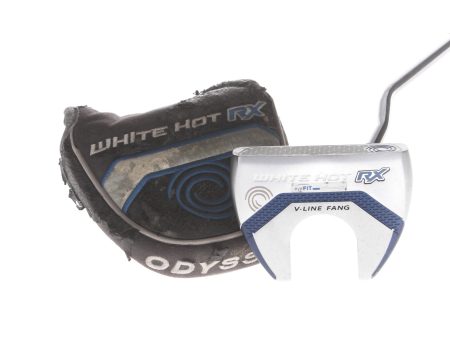 Odyssey White Hot RX V-Line Fang Mens Right Hand Putter 34  Mallet - Super Stroke GTR 2.0 For Sale