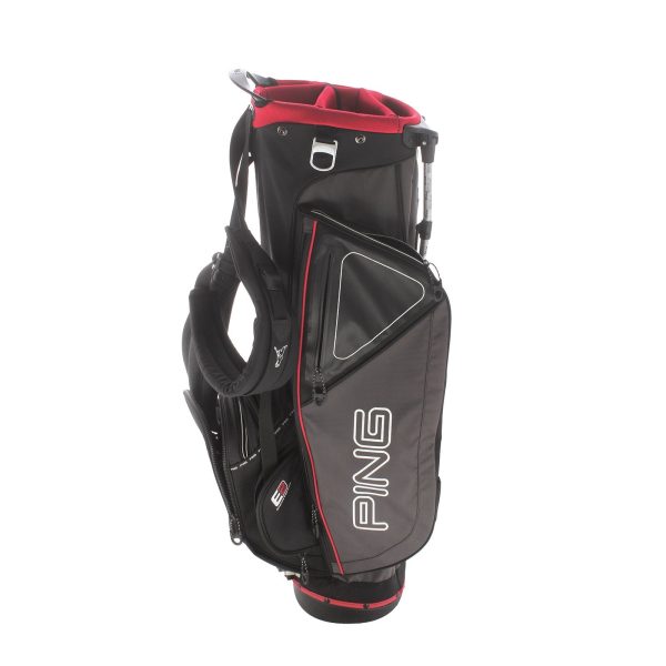 Ping E2 Stand Bag - Black Red Online Hot Sale