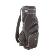 Mizuno Cart Bag - Black White Hot on Sale