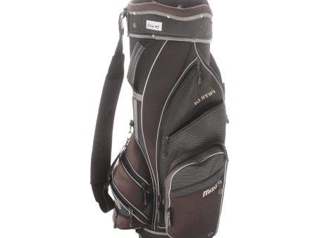 Mizuno Cart Bag - Black White Hot on Sale