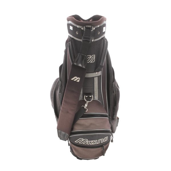 Mizuno Cart Bag - Black White Hot on Sale